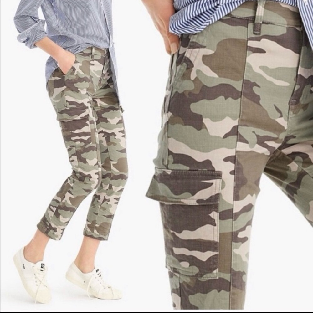 J.Crew trade Mark skinny Camouflage Cargo Pants size 27